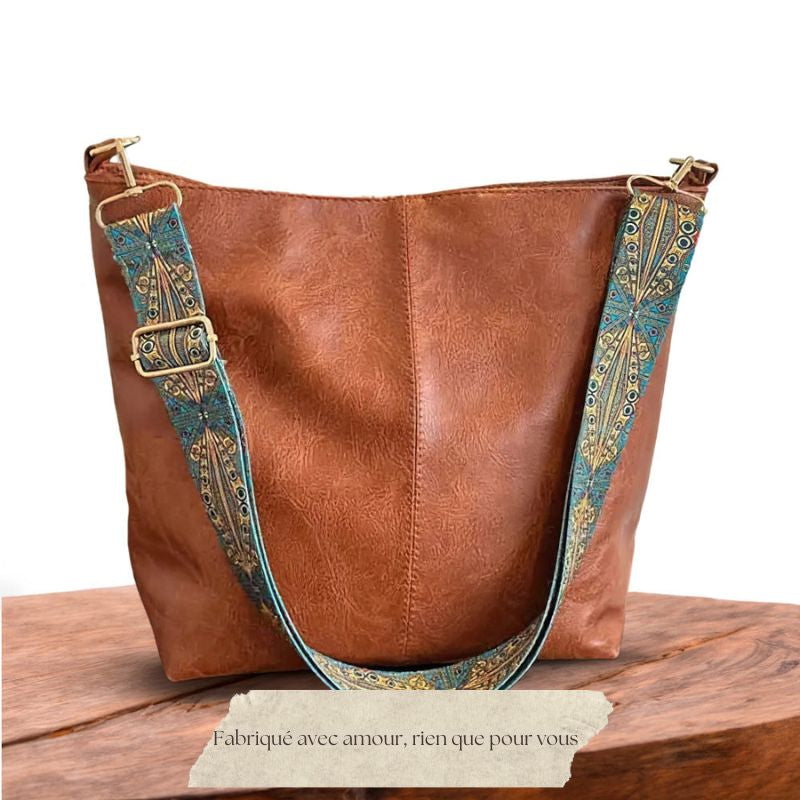 Le charme vintage de Chelsey | Sac à bandoulière en cuir