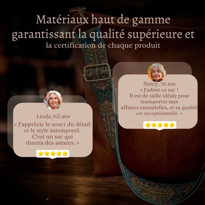 Le charme vintage de Chelsey | Sac à bandoulière en cuir